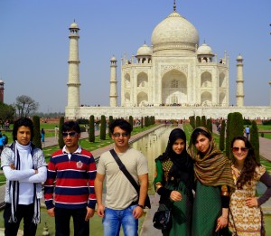 Members of APT visit the Taj Mahal in India. 